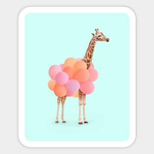 giraffe surrealism Sticker